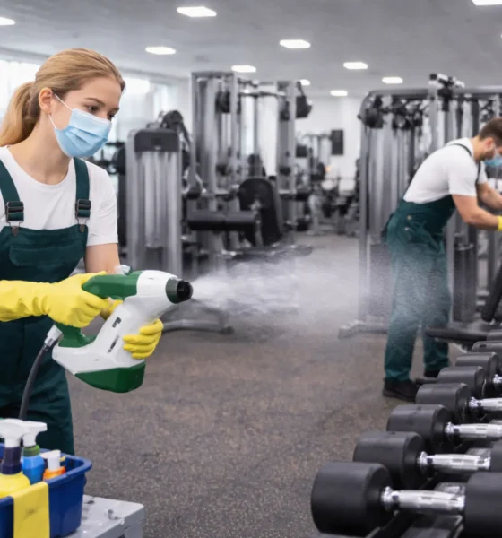 Gym Weights Cleaning