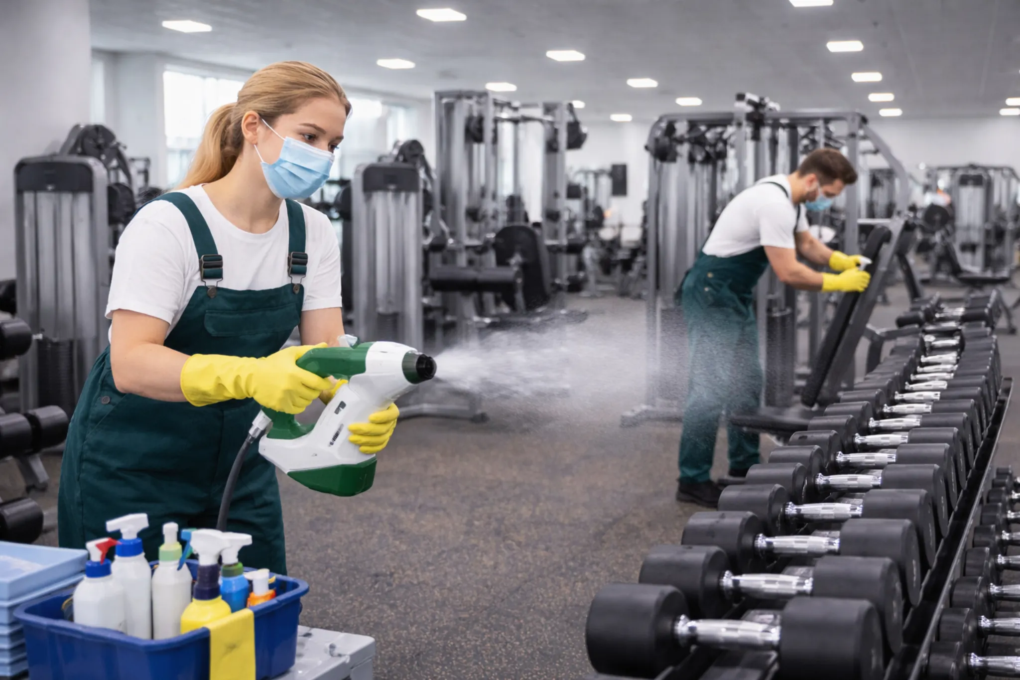 Gym Weights Cleaning